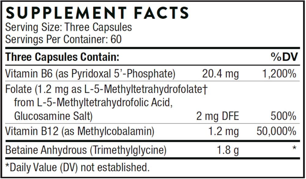 Thorne Methyl-Guard Methylation Factors 180 caps