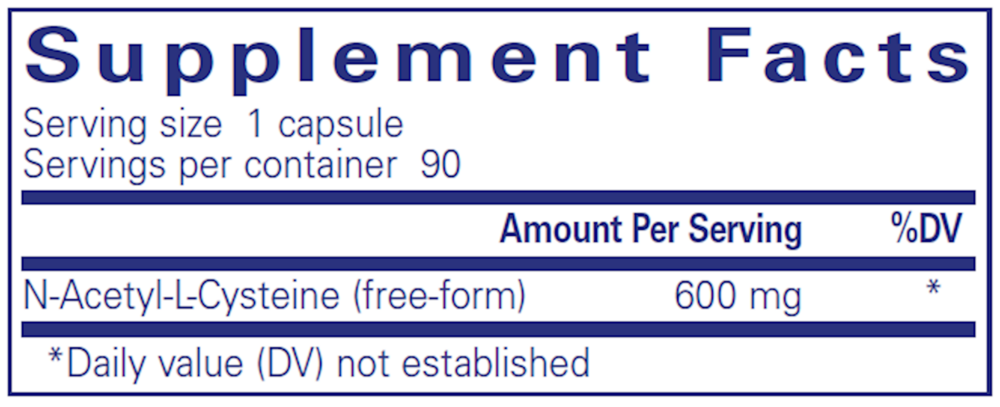 Pure Encapsulations NAC 600mg