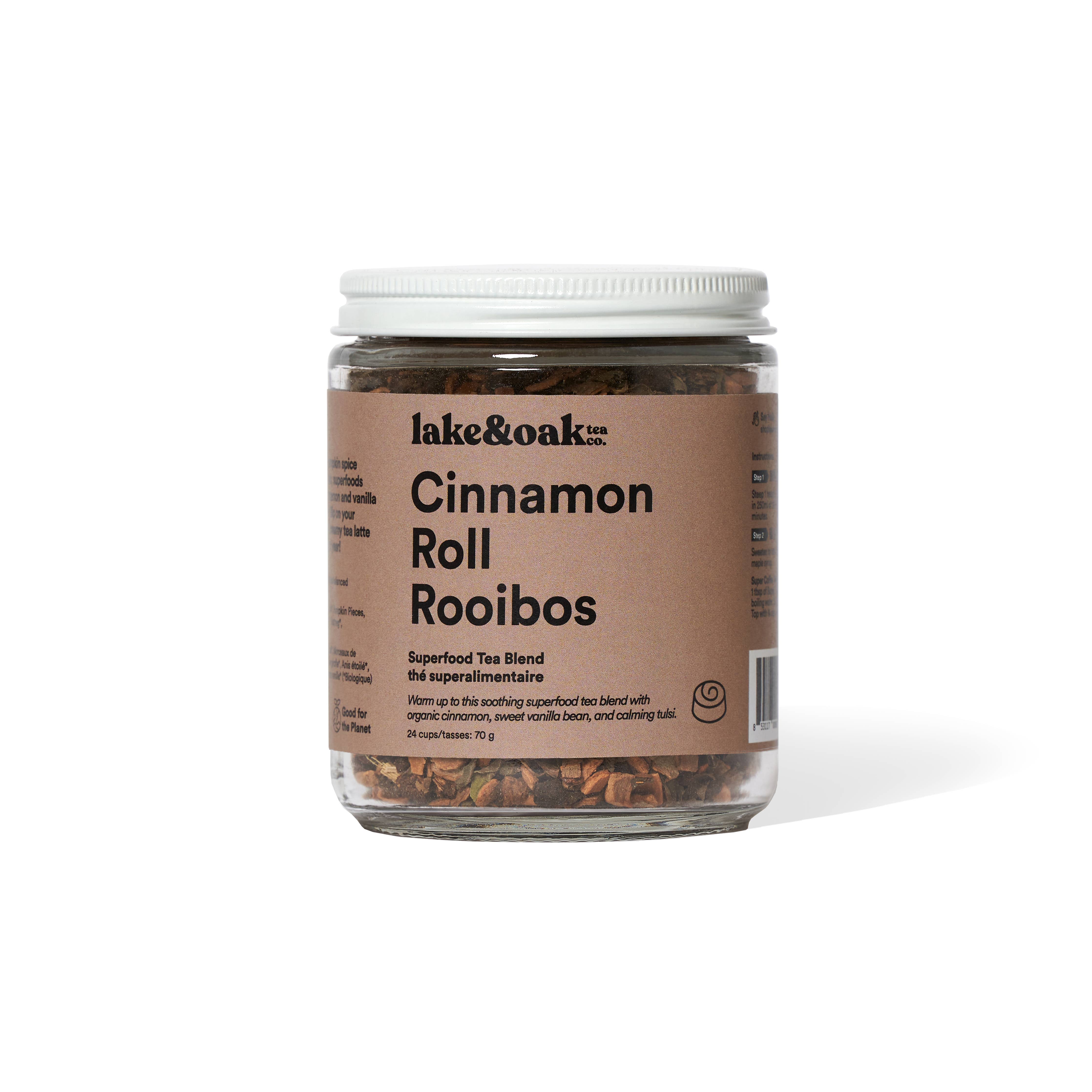 Lake & Oak Cinnamon Roll Rooibos - Superfood Tea Blend