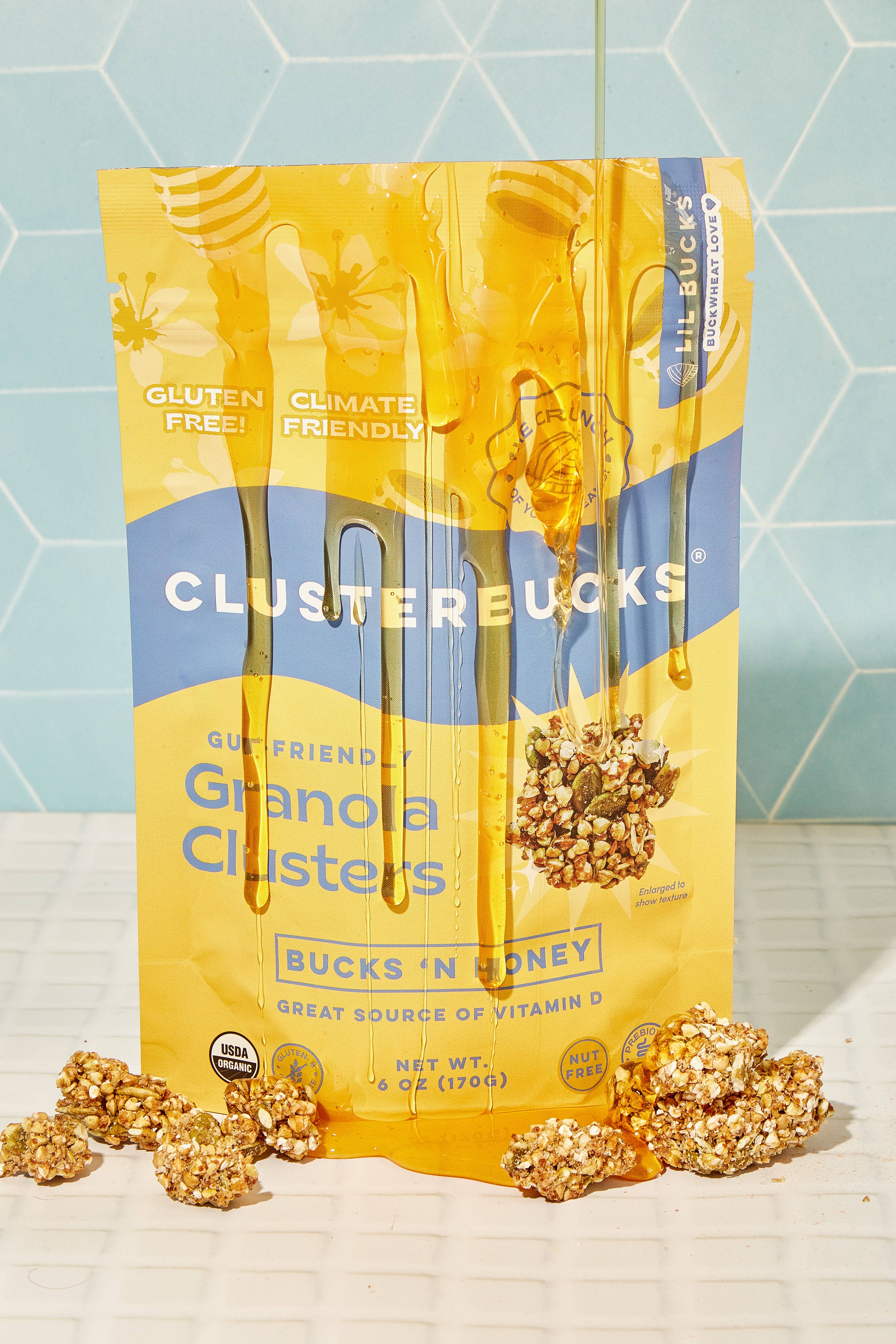 Lil Bucks Clusterbucks Gut Friendly Granola - Bucks 'n Honey 6oz