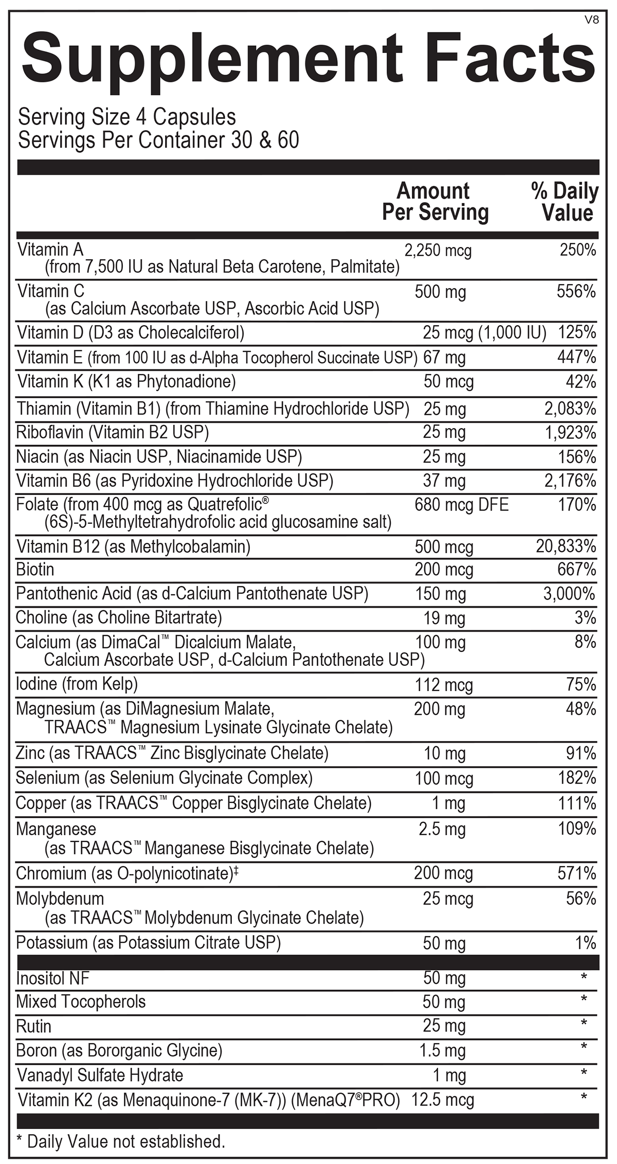 Ortho Molecular Products Alpha Base Capsules