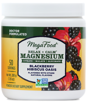 MegaFood Magnesium Drink: Blackberry Hibiscus Oasis 200g