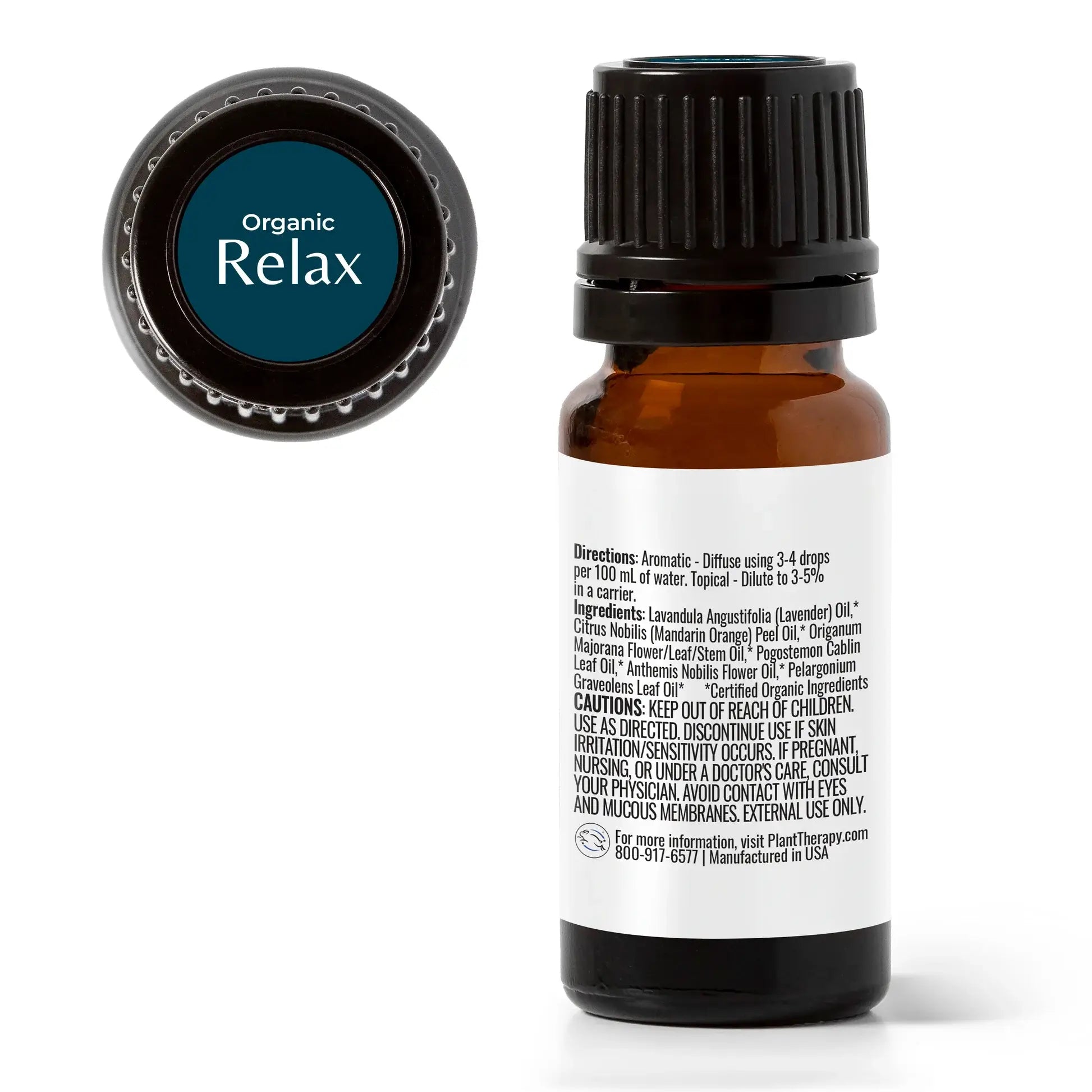 Plant Therapy Organic Relax Essential Oil Blend 10 mL