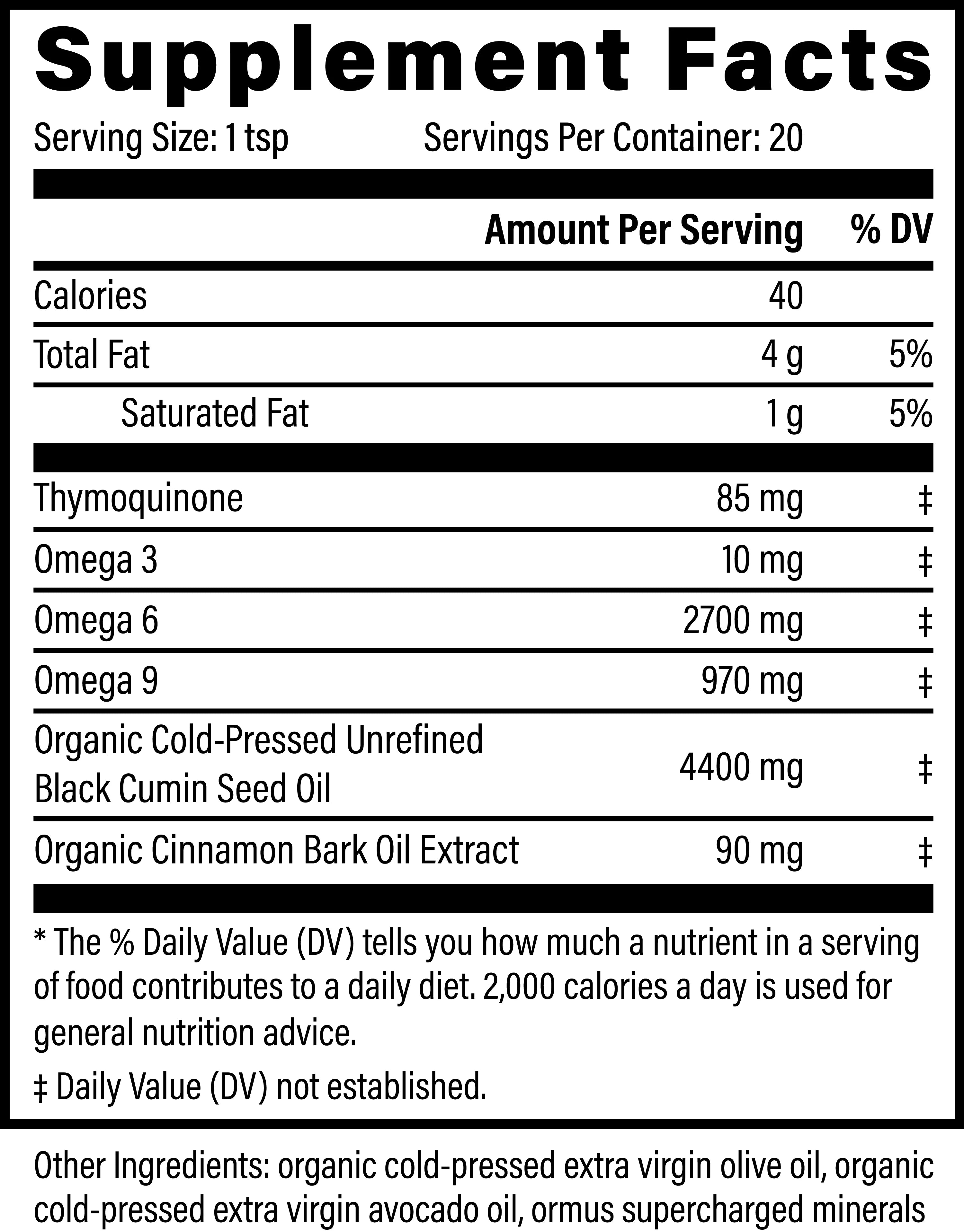 Global Healing Black Seed Oil 3.4 fl oz