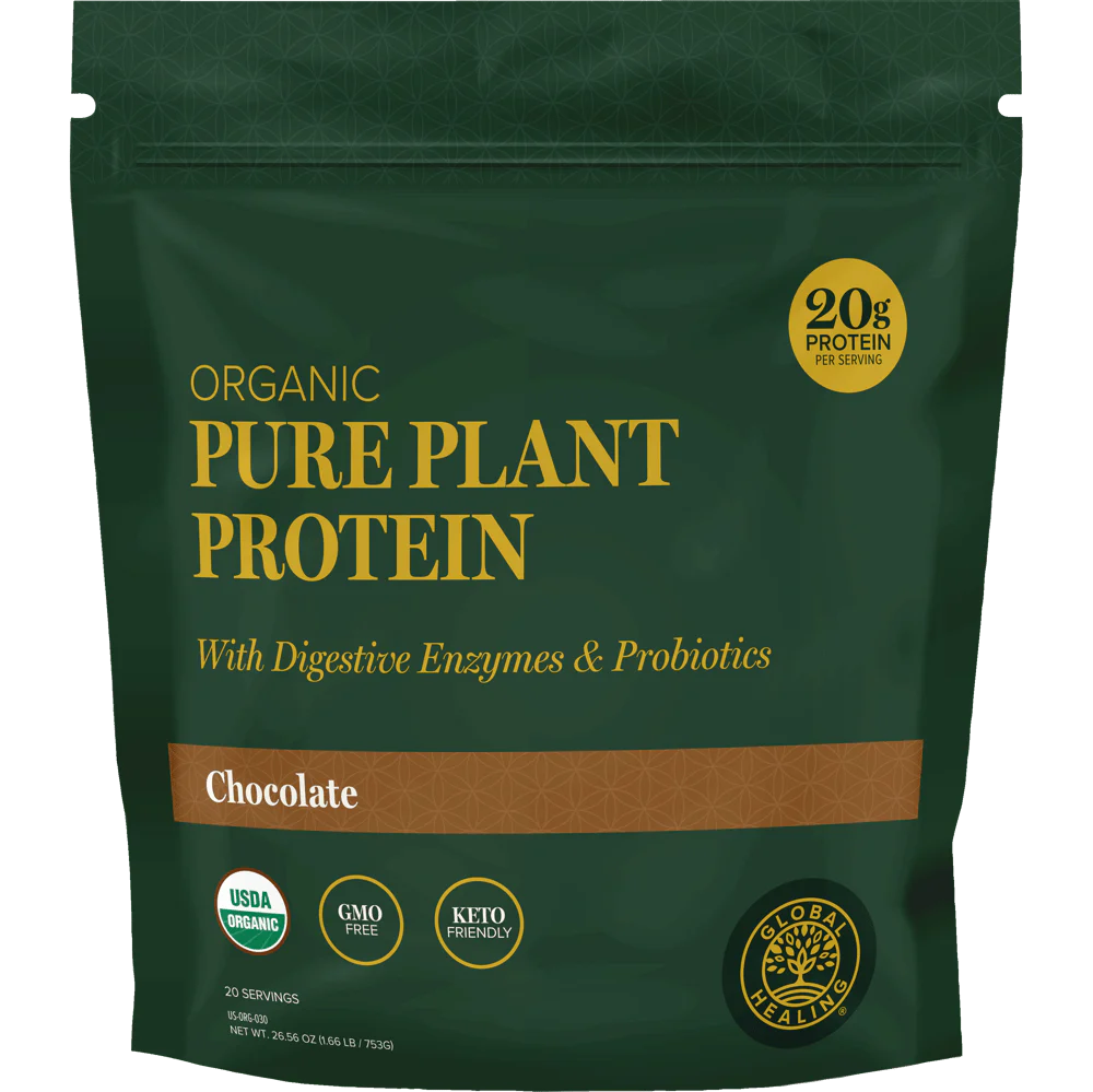 Global Healing Organic Pure Plant Protein  25.7 oz