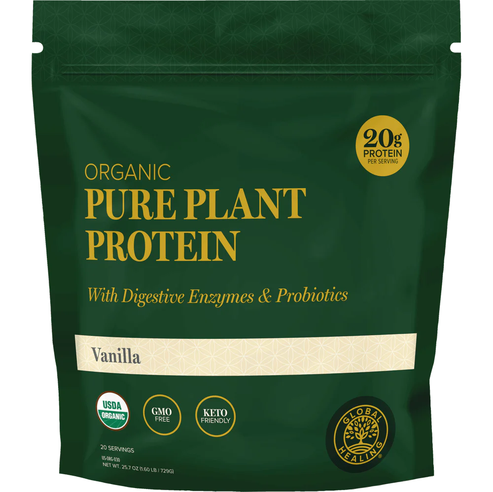 Global Healing Organic Pure Plant Protein  25.7 oz