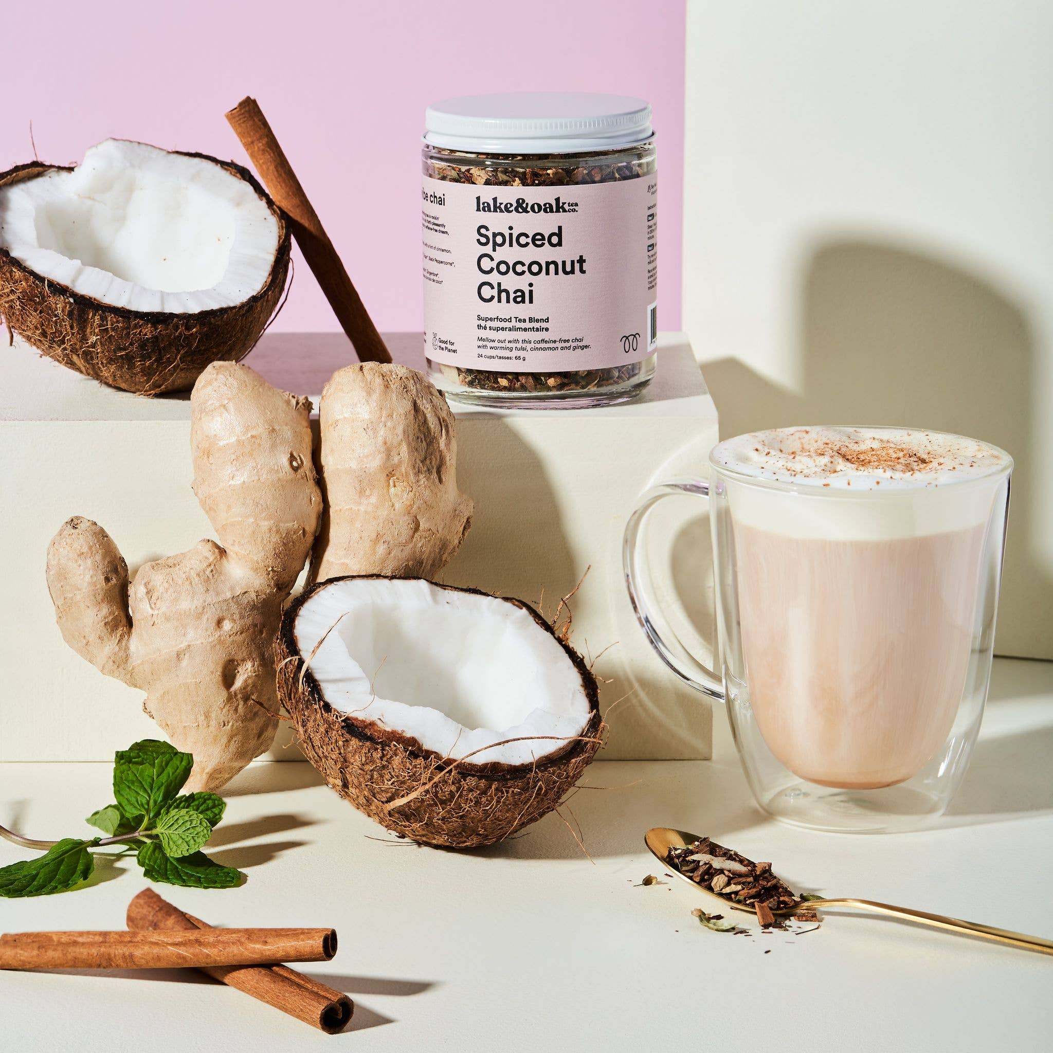Lake & Oak Spiced Coconut Chai - Superfood Tea Blend