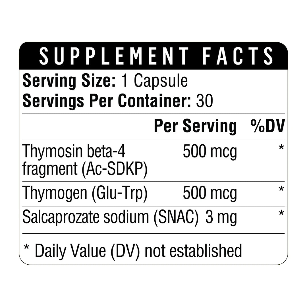 Healtlhgevity Thymosin B4-Frag 500+ 30 caps