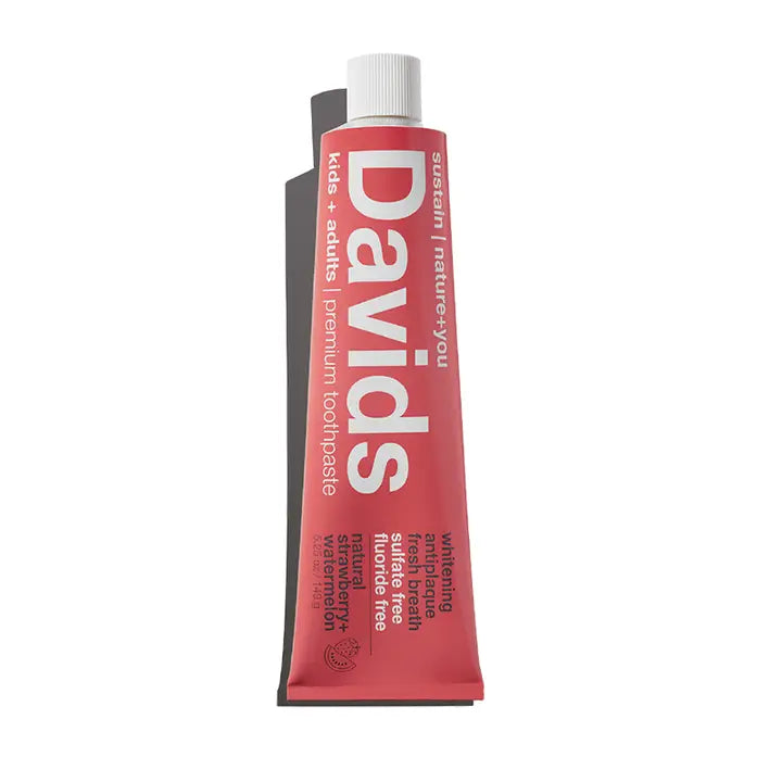 Davids Toothpaste Natural Strawberry + Watermelon