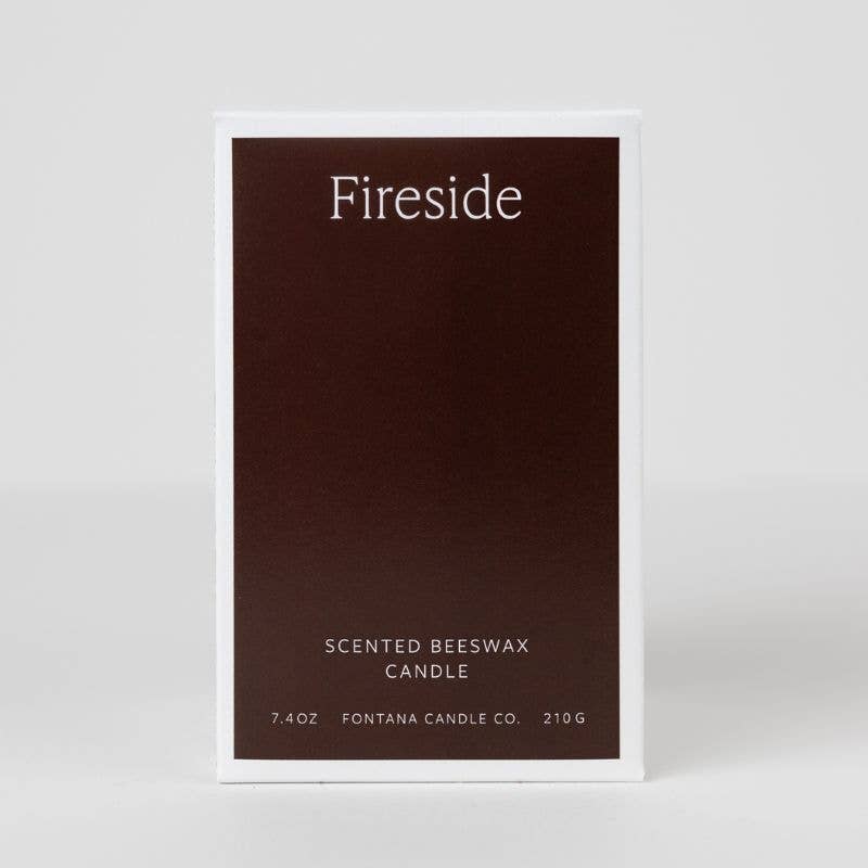 Fontana Candle Co. Fireside Essential Oil Beeswax Jar Candle: Non-Toxic