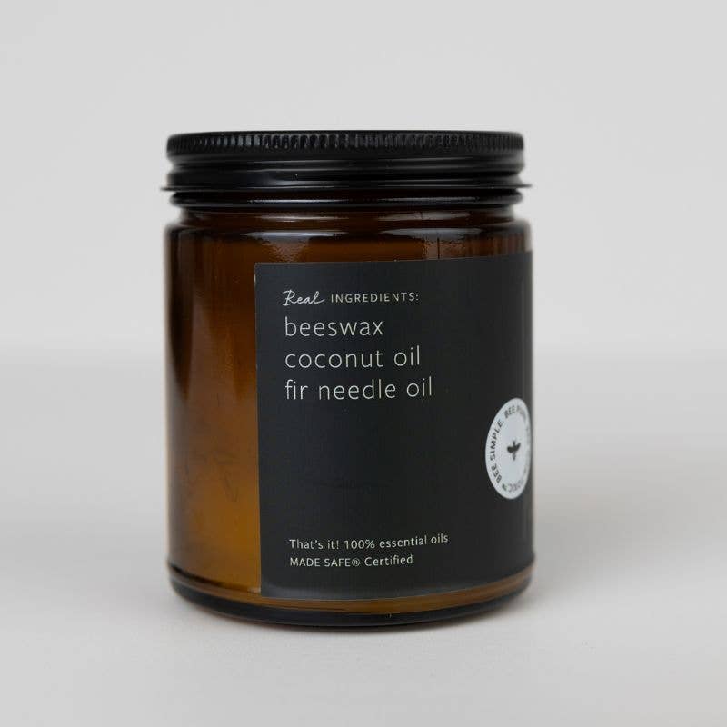 Fontana Candle Co. Fir & Pine Essential Oil Beeswax Jar Candle: Non-Toxic
