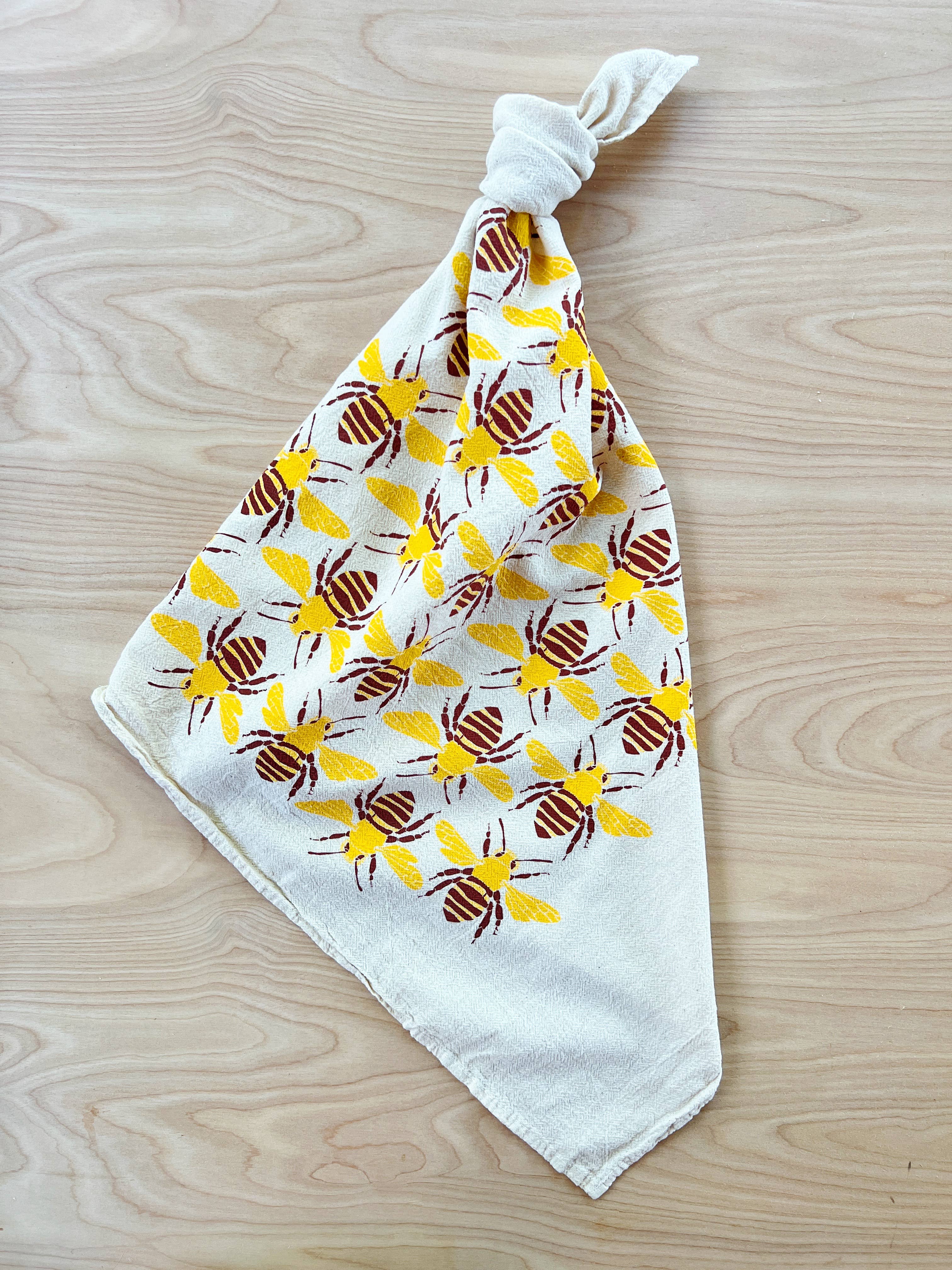 Noon Designs Bees Tea Towel