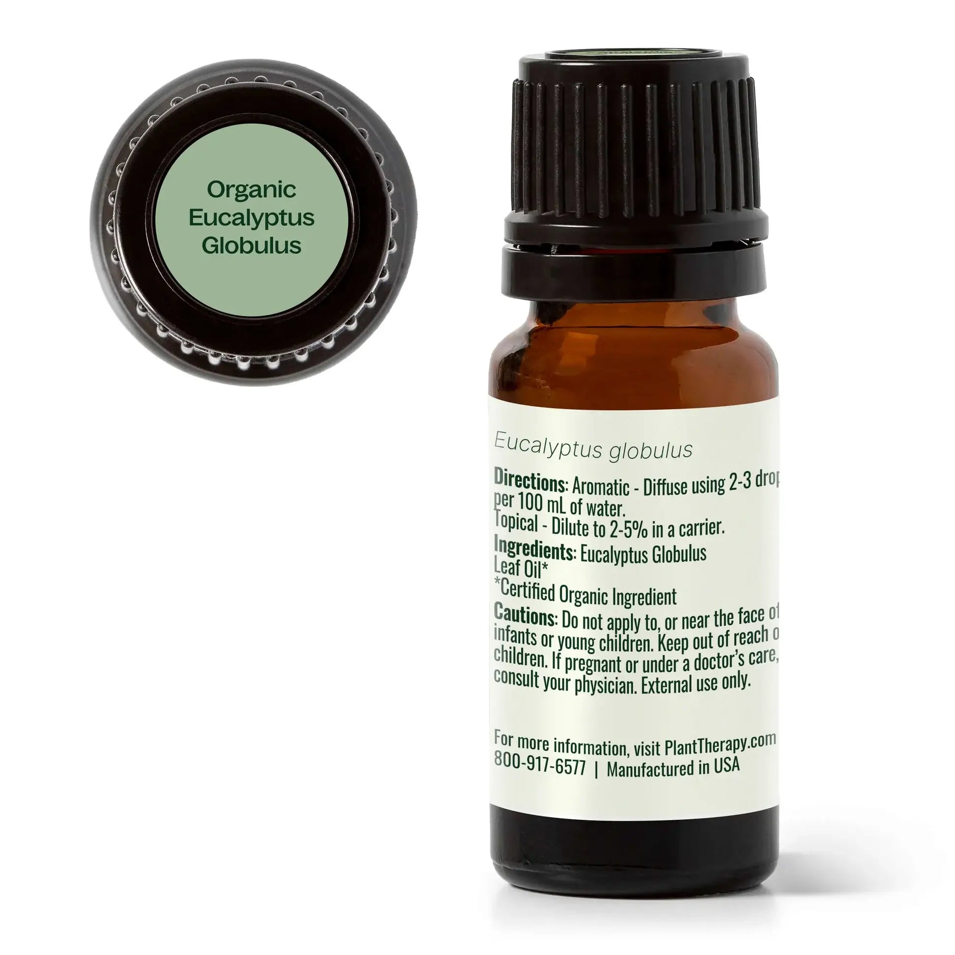 Plant Therapy Organic Eucalyptus Globulus Essential Oil 10 mL