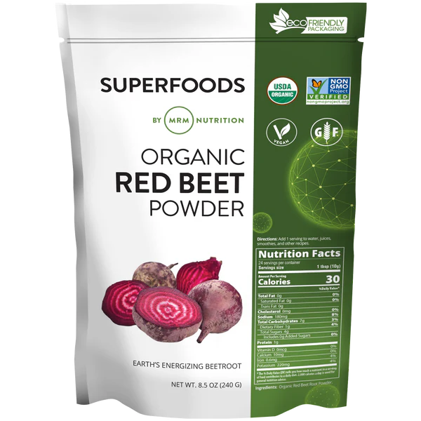 Metabolic Response Modifier Raw Organic Red Beet Powder