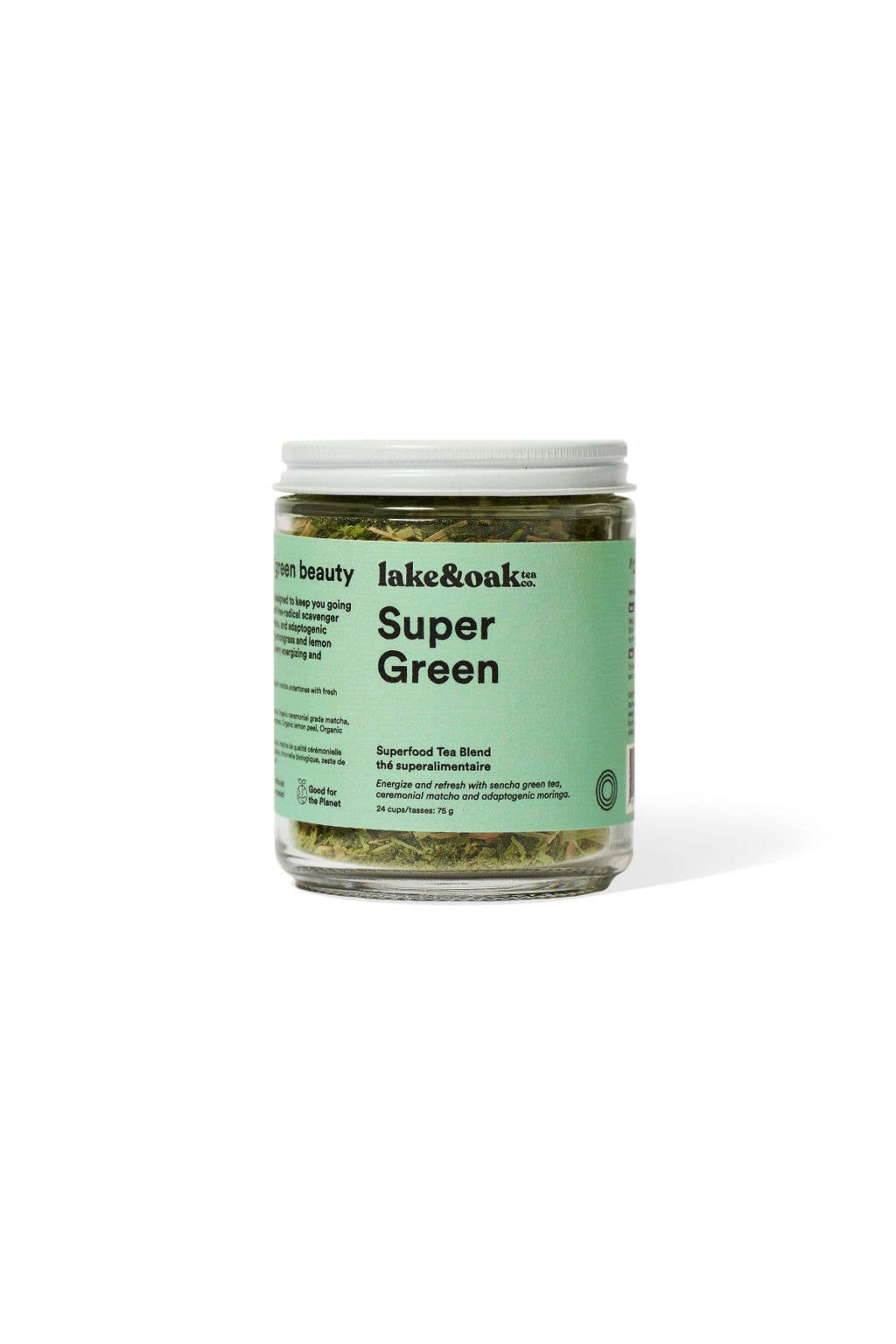 Lake & Oak Super Green - Superfood Tea 24 Servings
