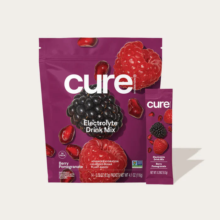 Cure Hydration Electrolyte Drink Mix Berry Pomegranate