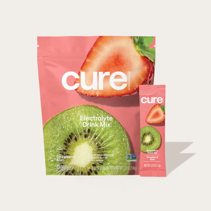 Cure Hydration Electrolyte Drink Mix Strawberry Kiwi