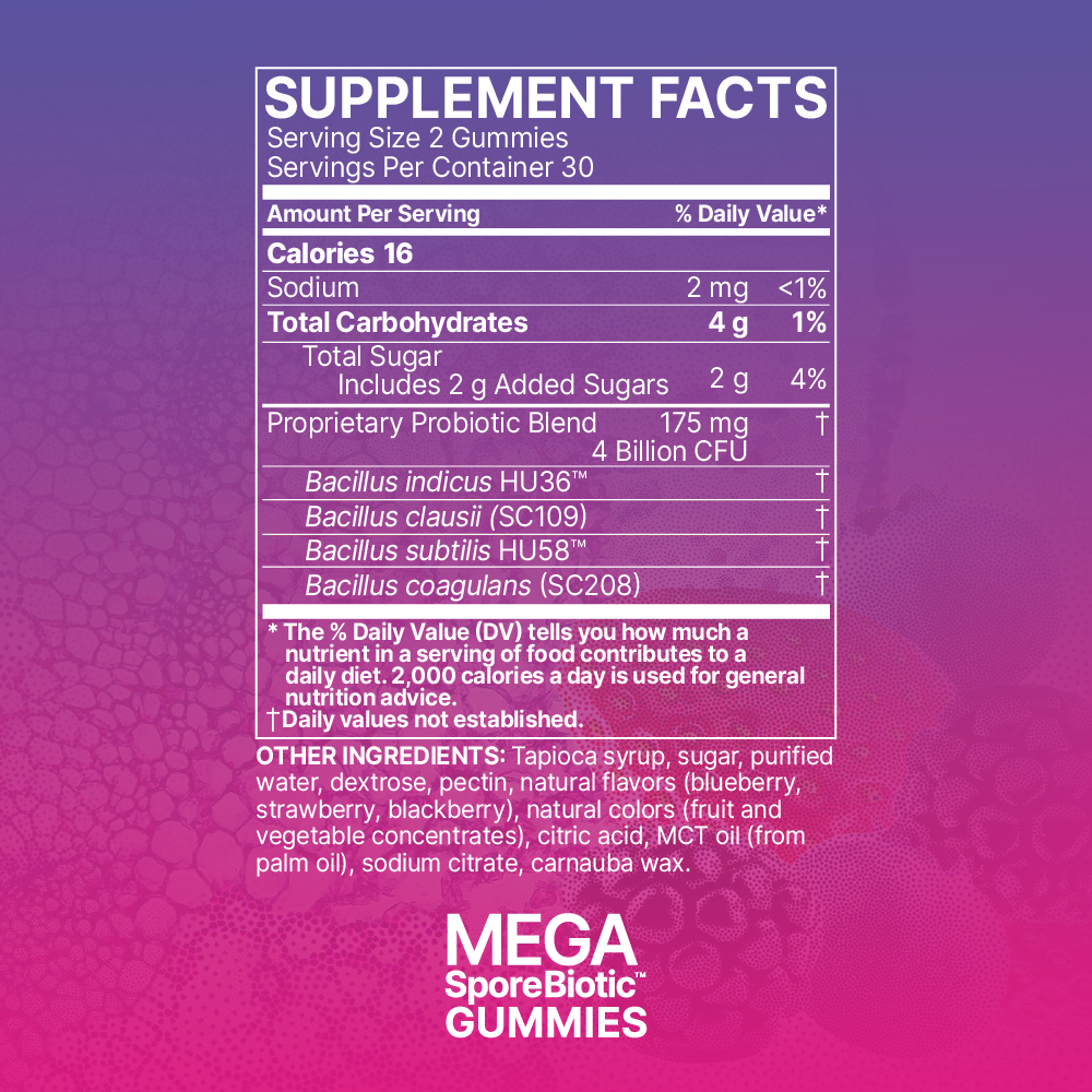 Microbiome Labs MegaSporeBiotic Gummies