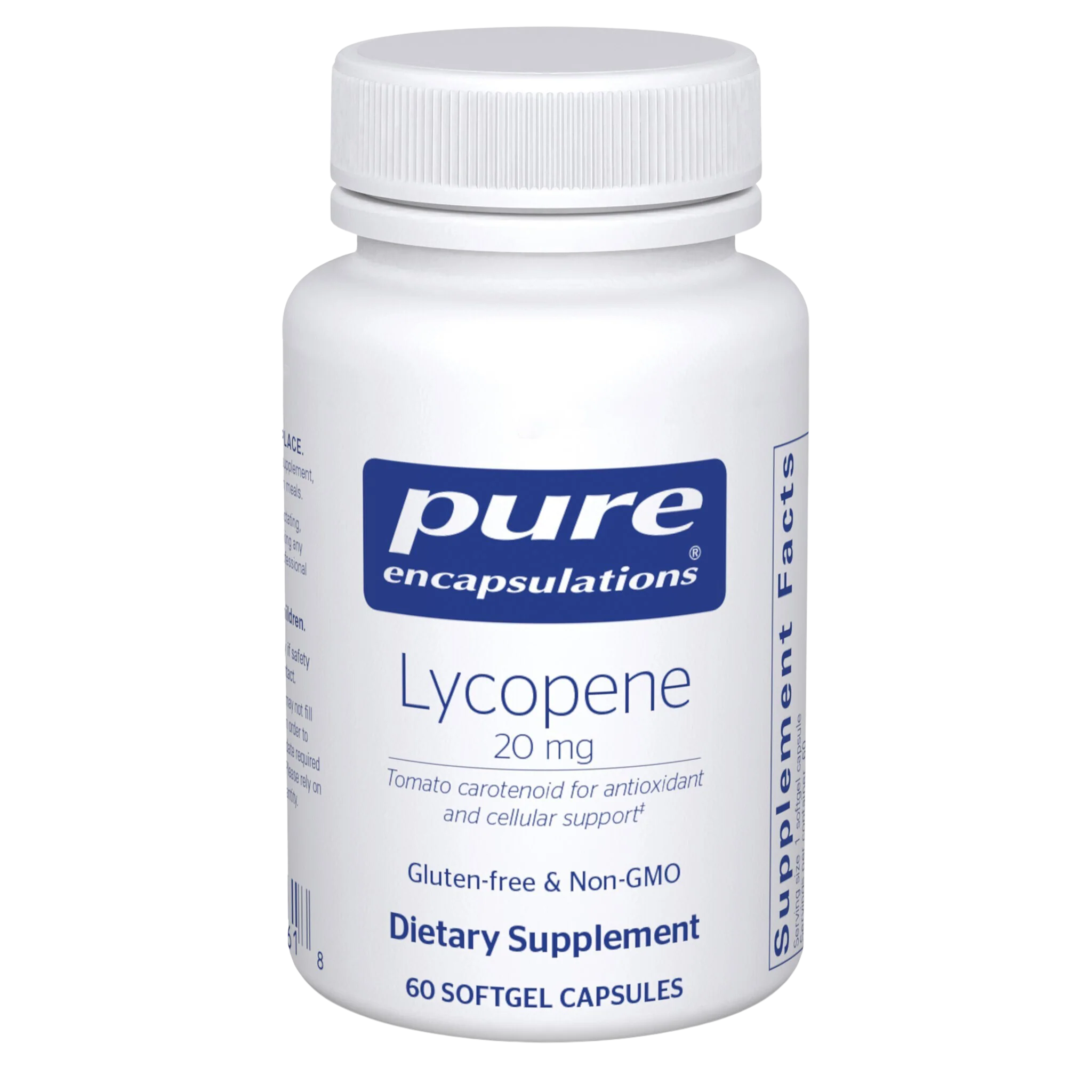 Pure Encapsulations Lycopene 20mg 60 gelcaps