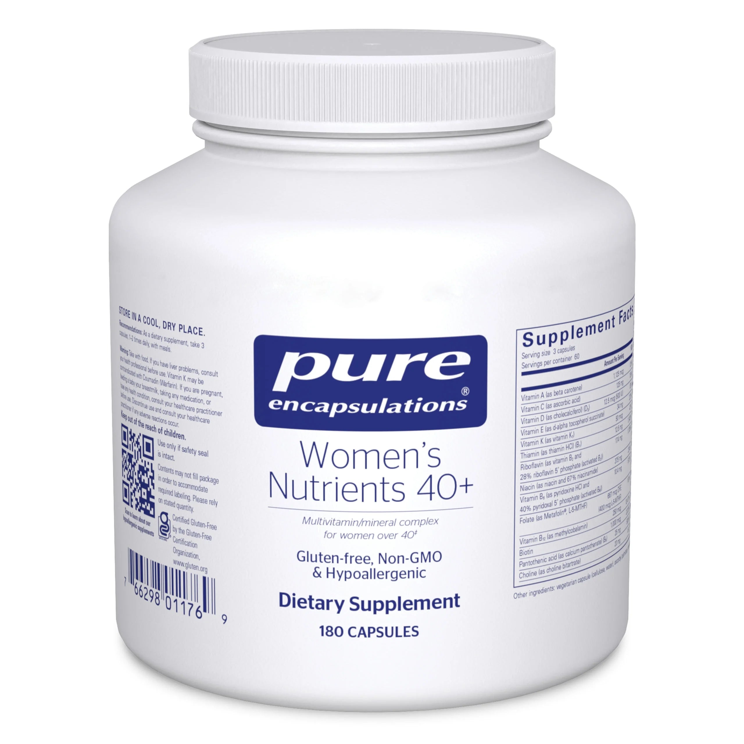 Pure Encapulations Women's Nutrients 40+ 180 cap