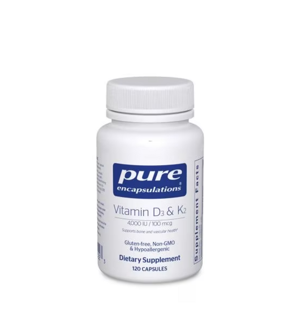 Pure Encapsulations Vitamin D3 and K2 120 caps