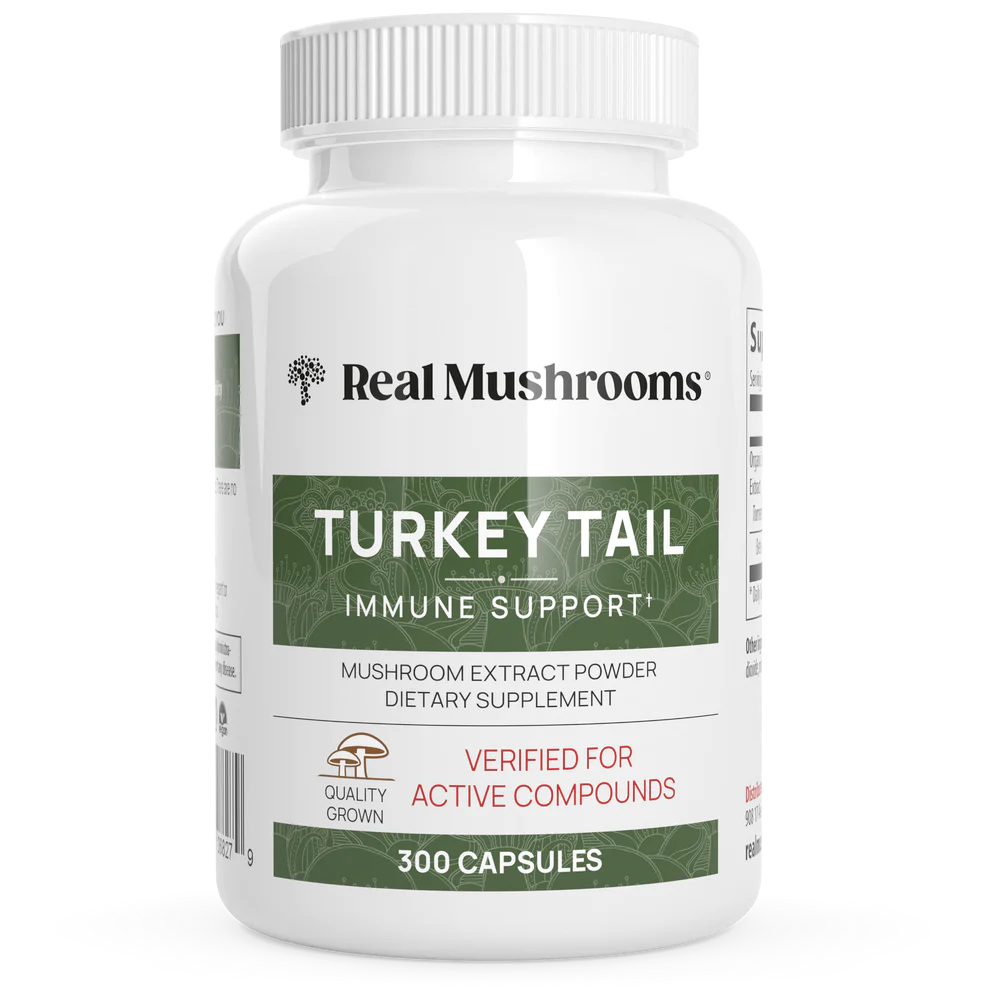 Real Mushrooms Turkey Tail 100% Pure + Organic