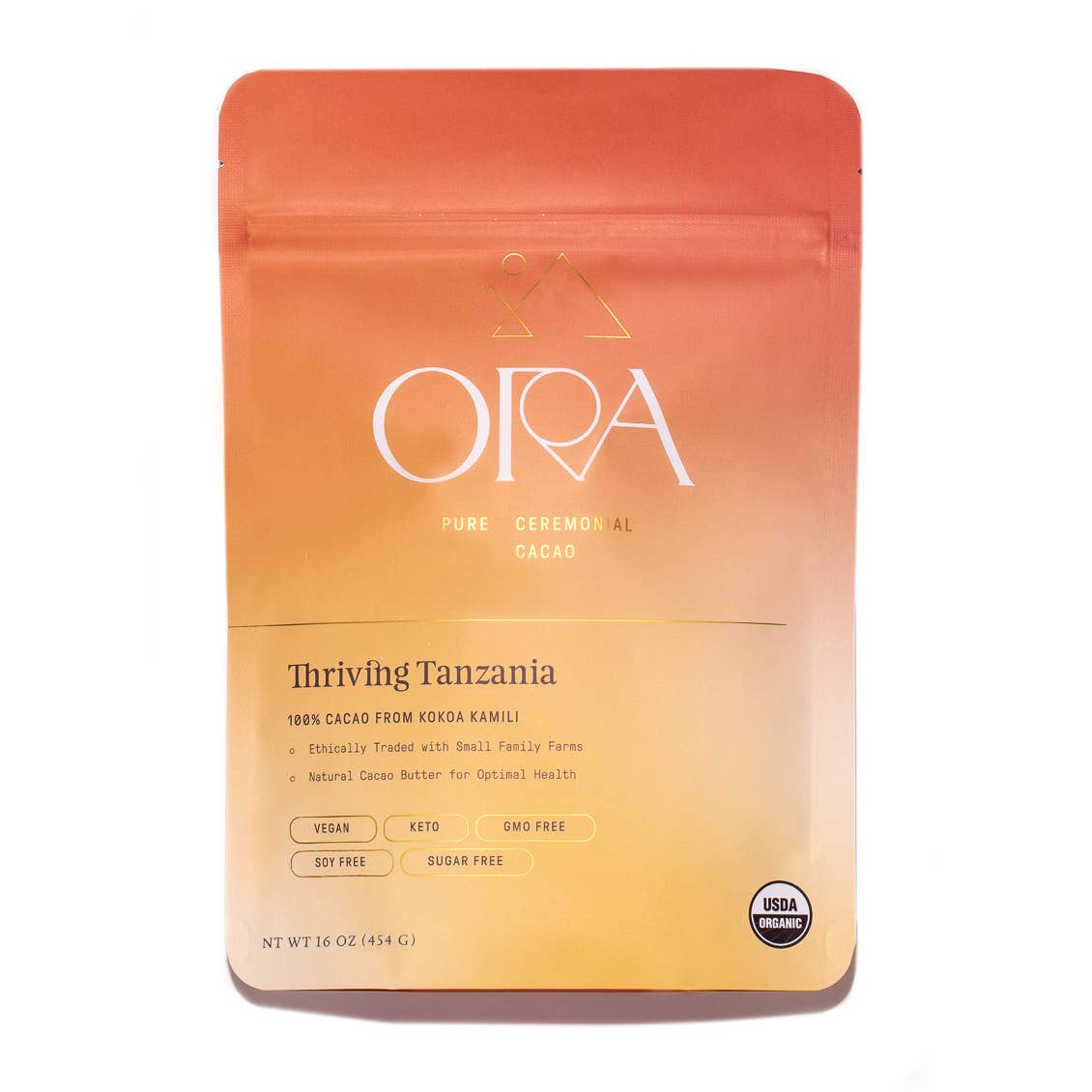 Ora Thriving Tanzania 100% Cacao - Organic Ceremonial Chocolate