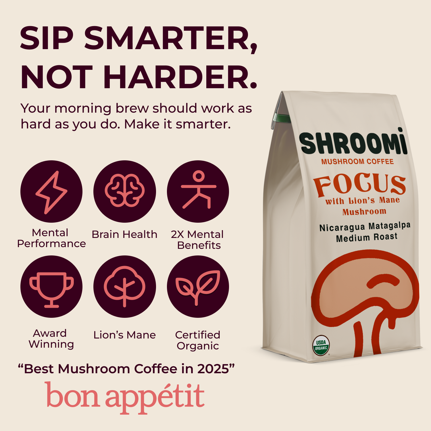 SHROOMI Mental Performance Coffee - Dark Roast Guatemala