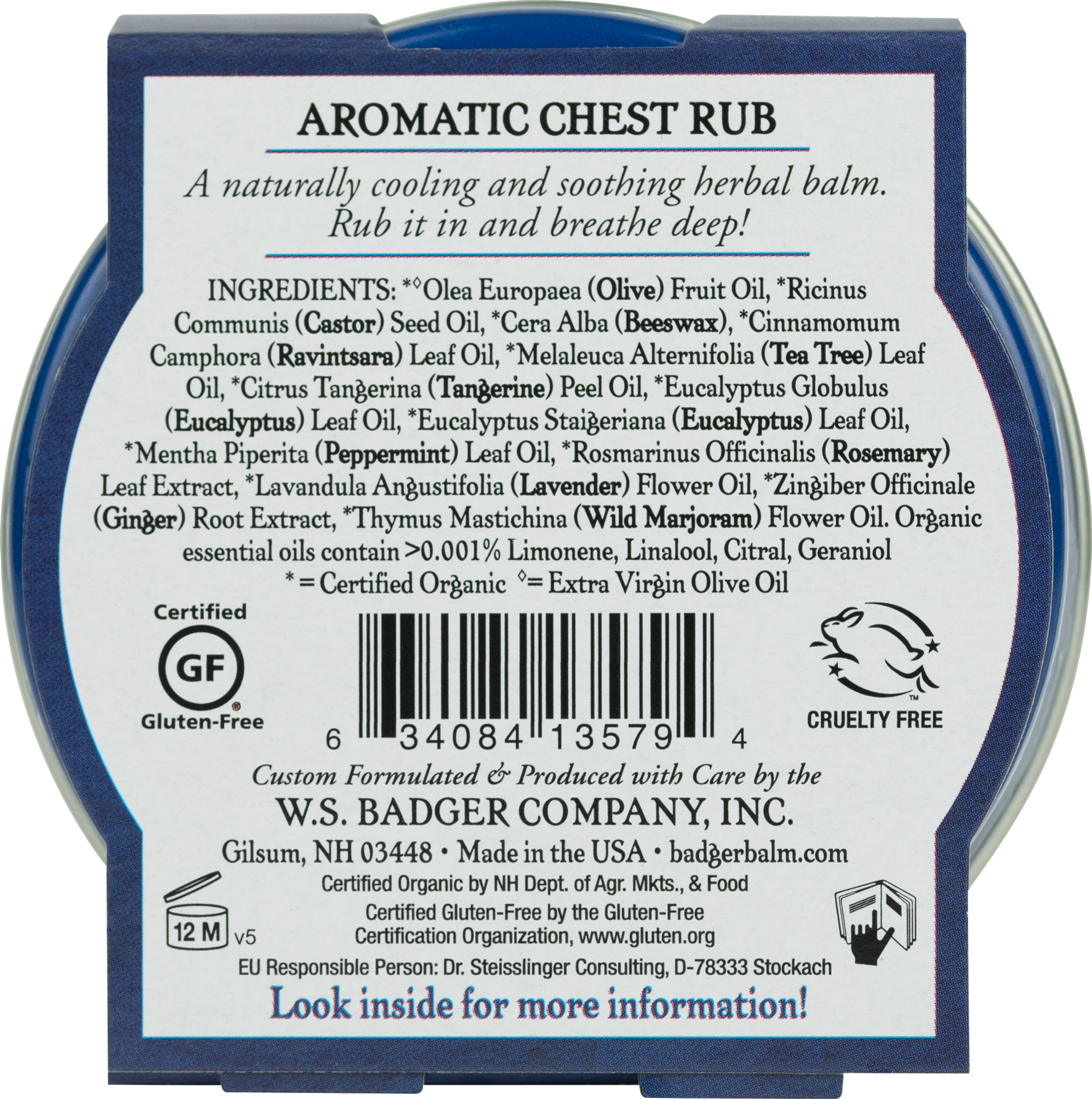 Badger Aromatic Chest Rub