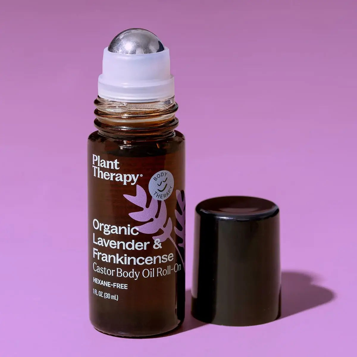Plant Therapy Organic Lavender & Frankincense Castor Body Oil Roll-On 30ml