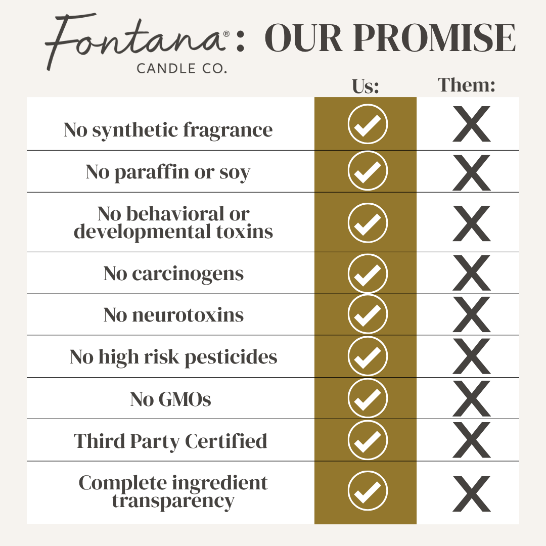 Fontana Candle Co. Pumpkin Pie Essential Oil Beeswax Jar Candle: Non-Toxic