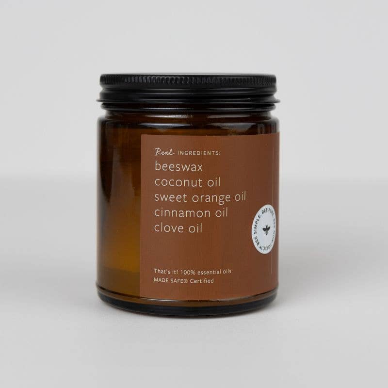 Fontana Candle Co. Cinnamon Orange Clove Beeswax & Essential Oil Jar Candle