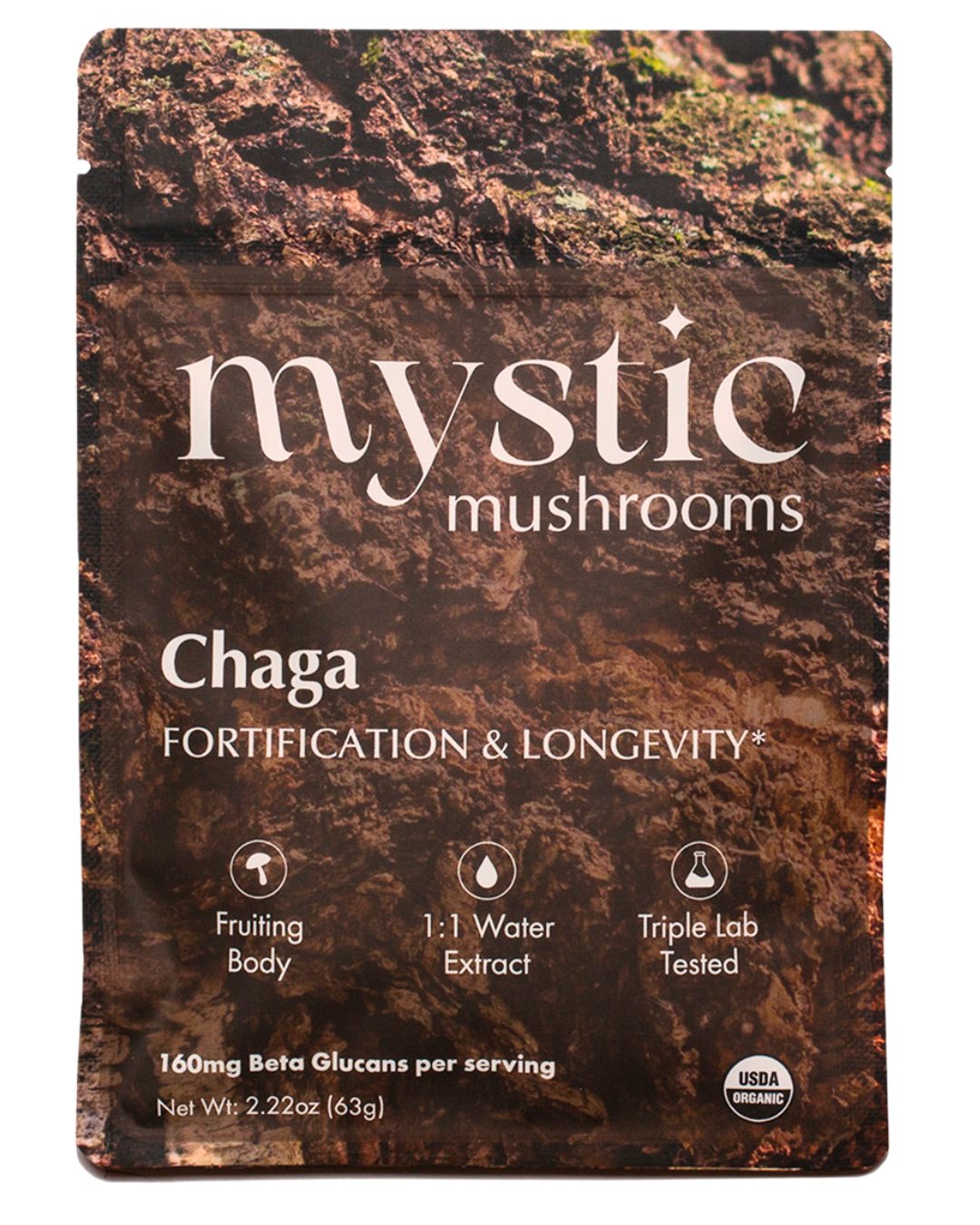 Chaga - Fruiting Body - 1:1 Water Extracted - Organic