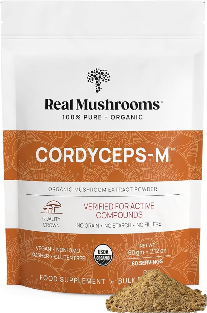 Real Mushrooms Cordyceps 100% Pure + Organic