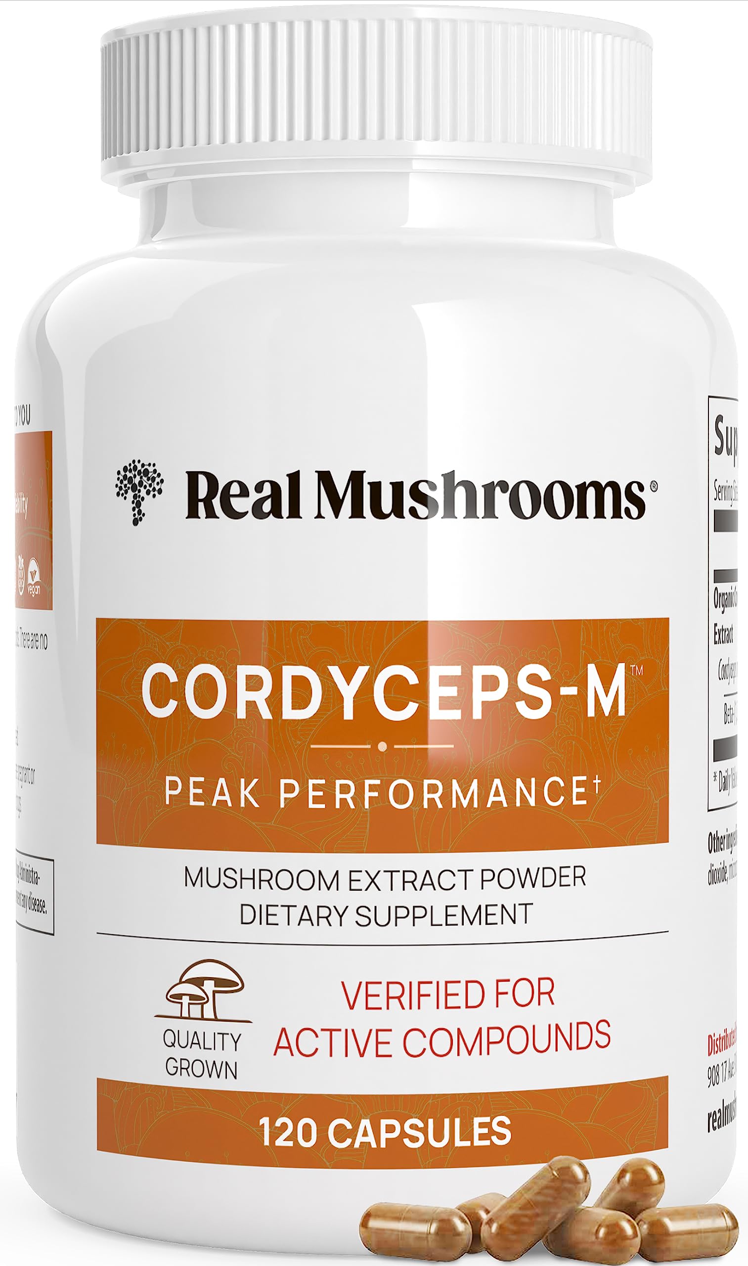 Real Mushrooms Cordyceps 100% Pure + Organic