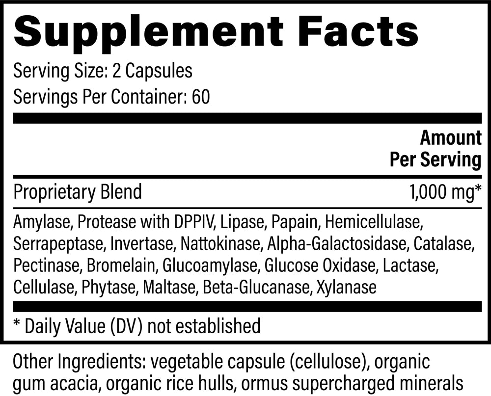 Global Healing Ultimate Enzymes 120 caps