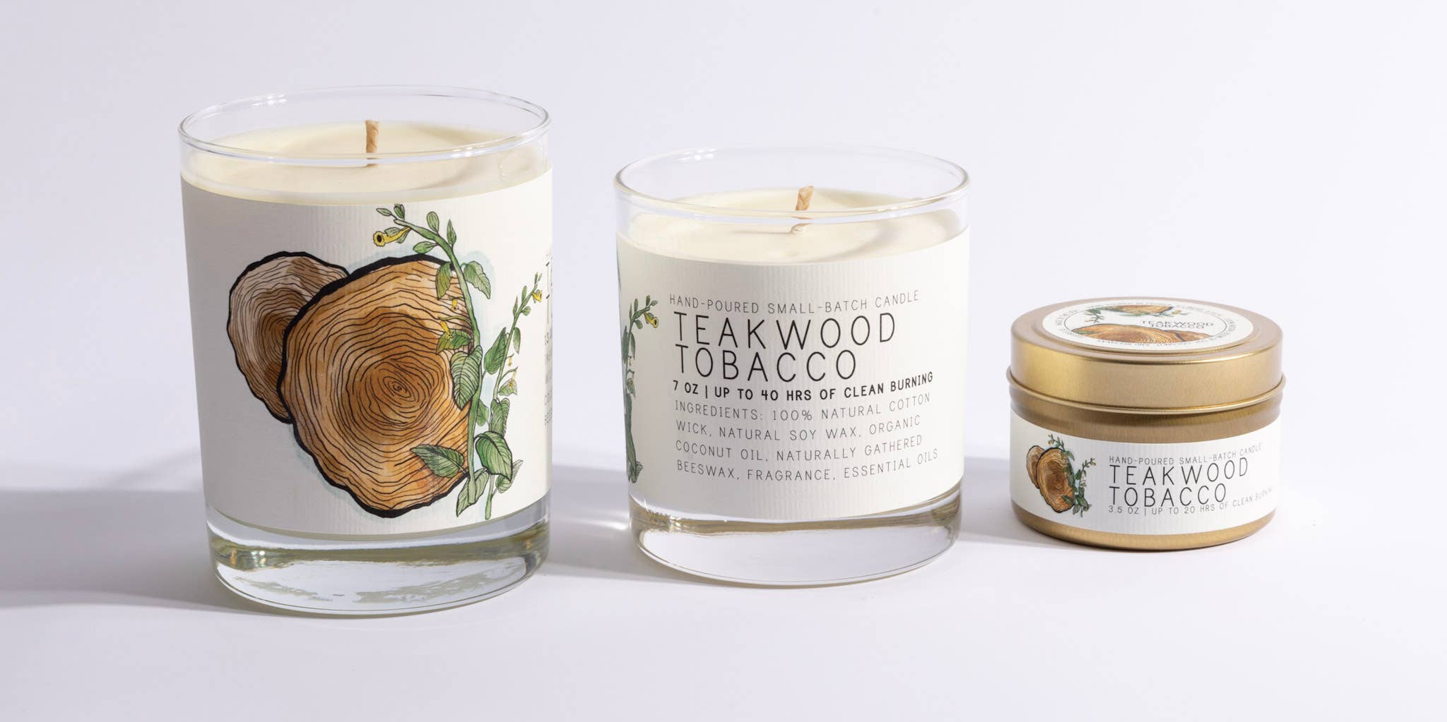 Just Bee Candle Teakwood Tobacco
