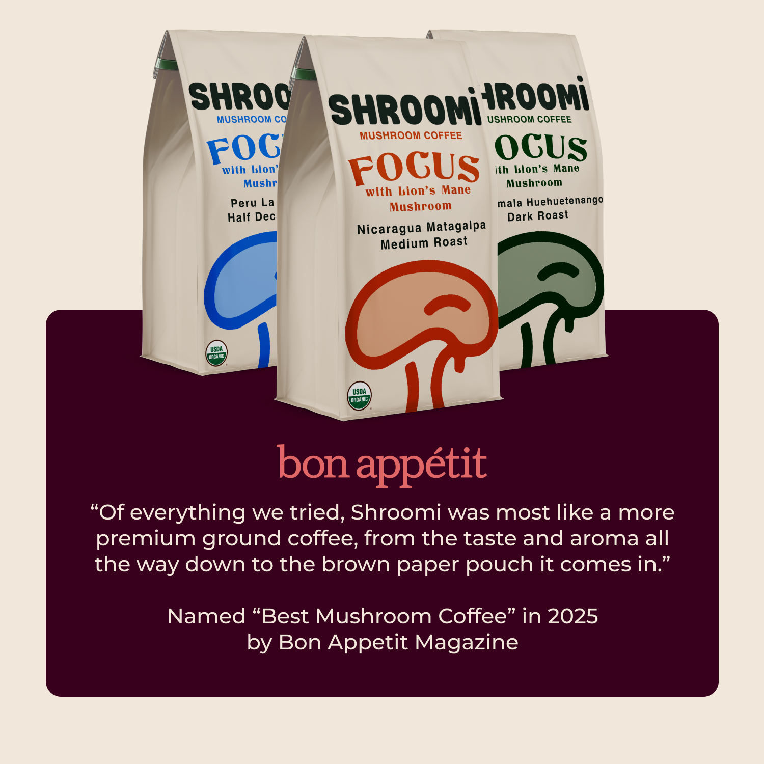 SHROOMI Mental Performance Coffee - Dark Roast Guatemala
