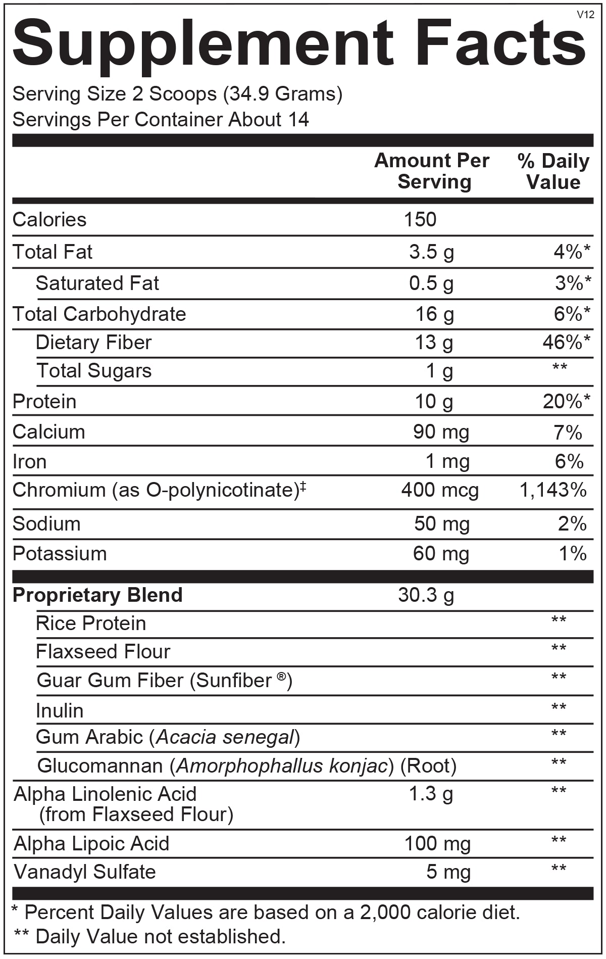 Ortho Molecular Products Glycemacore Vanilla, 14 servings