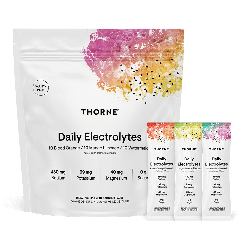 Thorne Daily Electrolytes Variety Pack 30 Stick packs