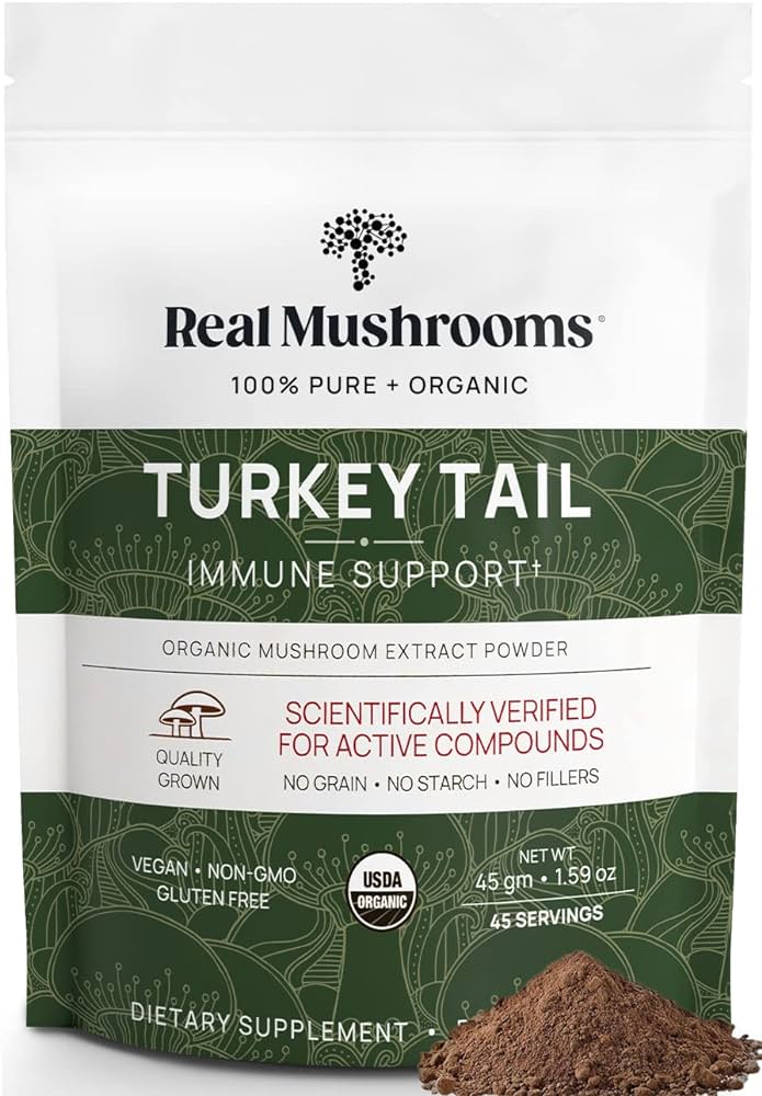 Real Mushrooms Turkey Tail 100% Pure + Organic