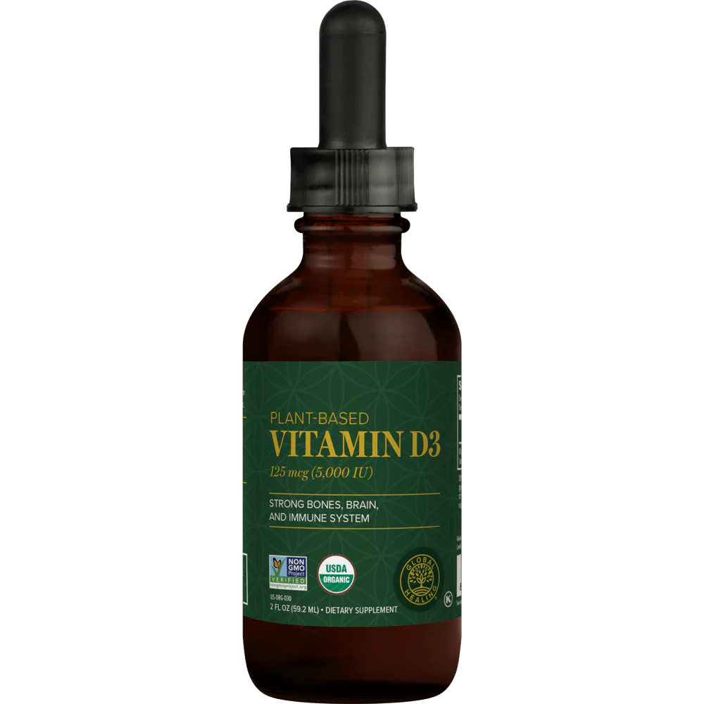 Global Healing Plant-Based Liquid Vitamin D3 5,000 IU