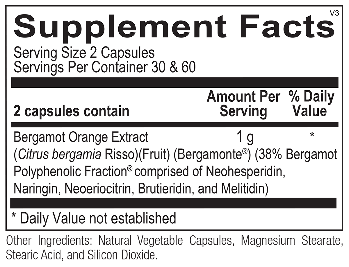 Ortho Molecular Products Bergamot BPF 60caps