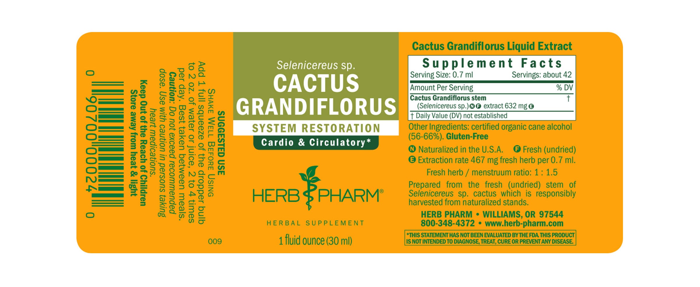 Herb Pharm Cactus Grandiflorus