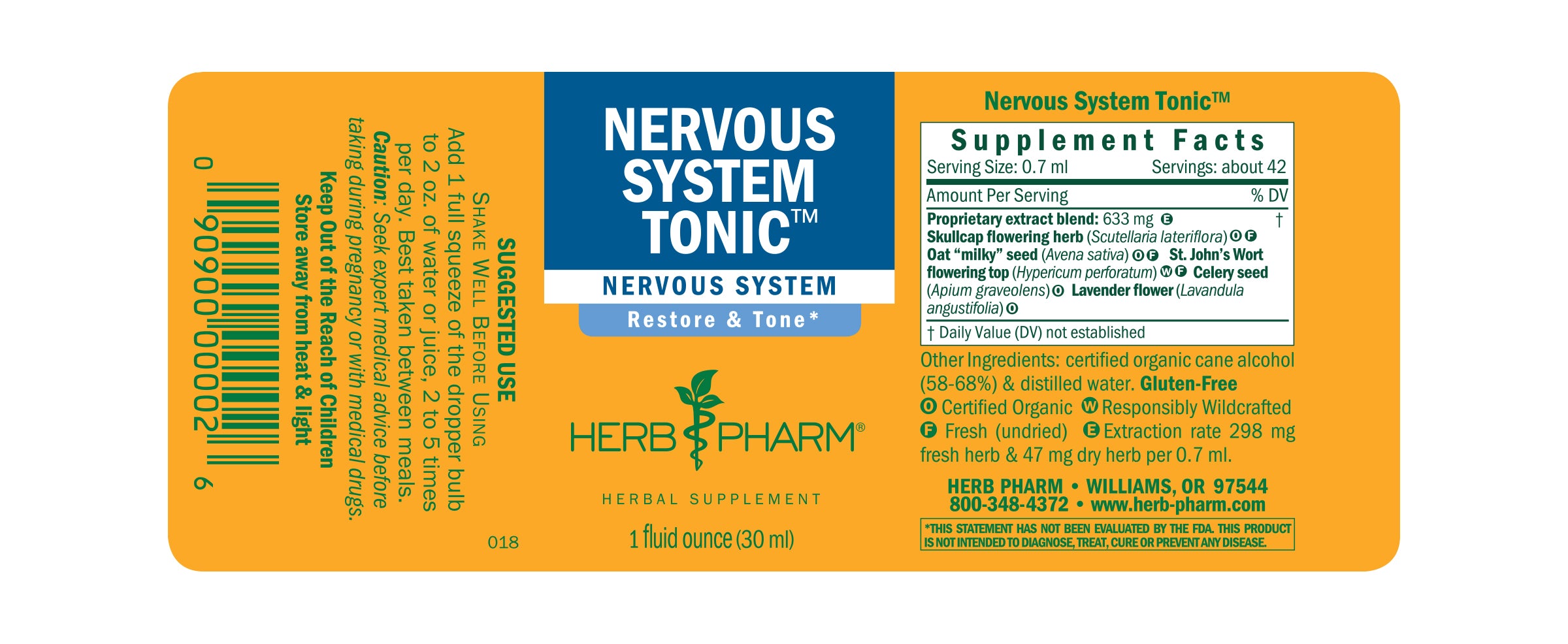 Herb Pharm Nervous System Tonic