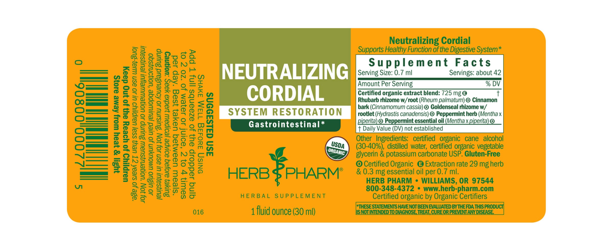 Herb Pharm Neutralizing Cordial