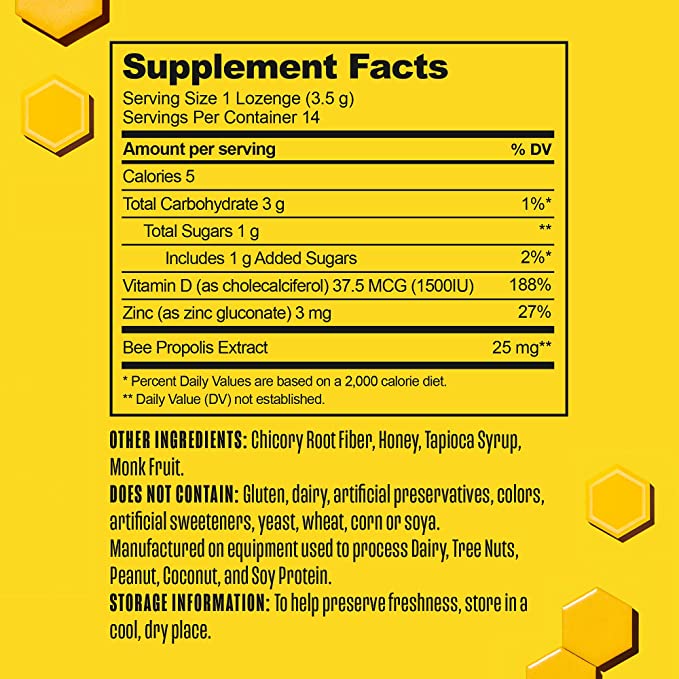 Beekeeper's B. Soothed Honey Lozenges 14ct