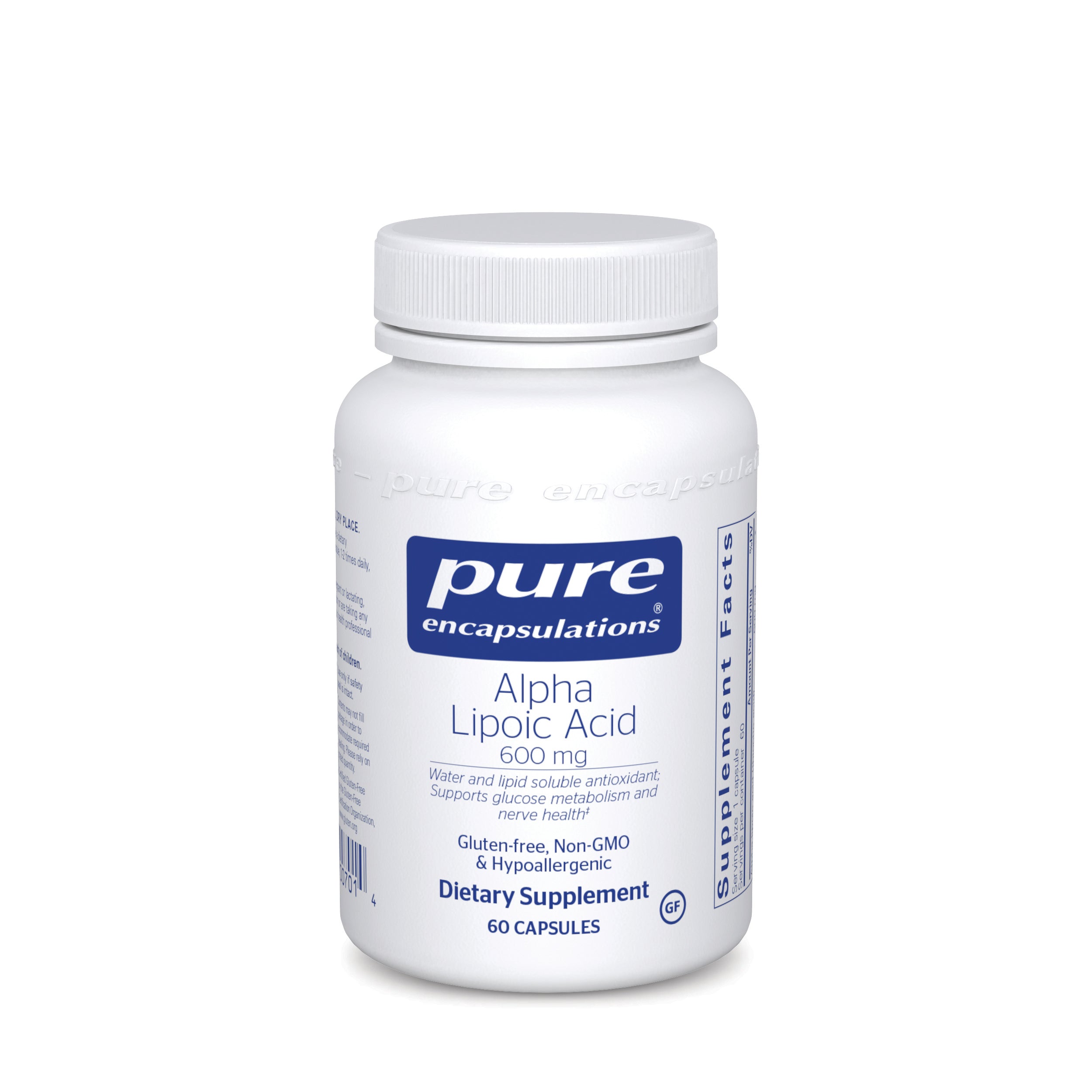 Pure Encapsulations Alpha Lipoic Acid 600mg