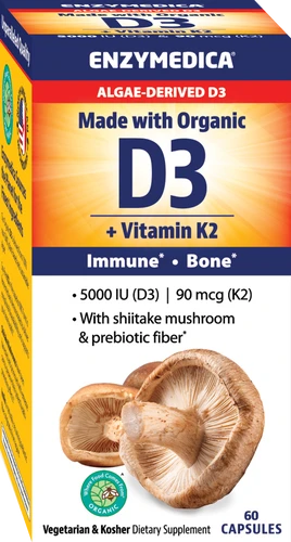 Enzymedica Vegan Vitamin D3+K2 60caps
