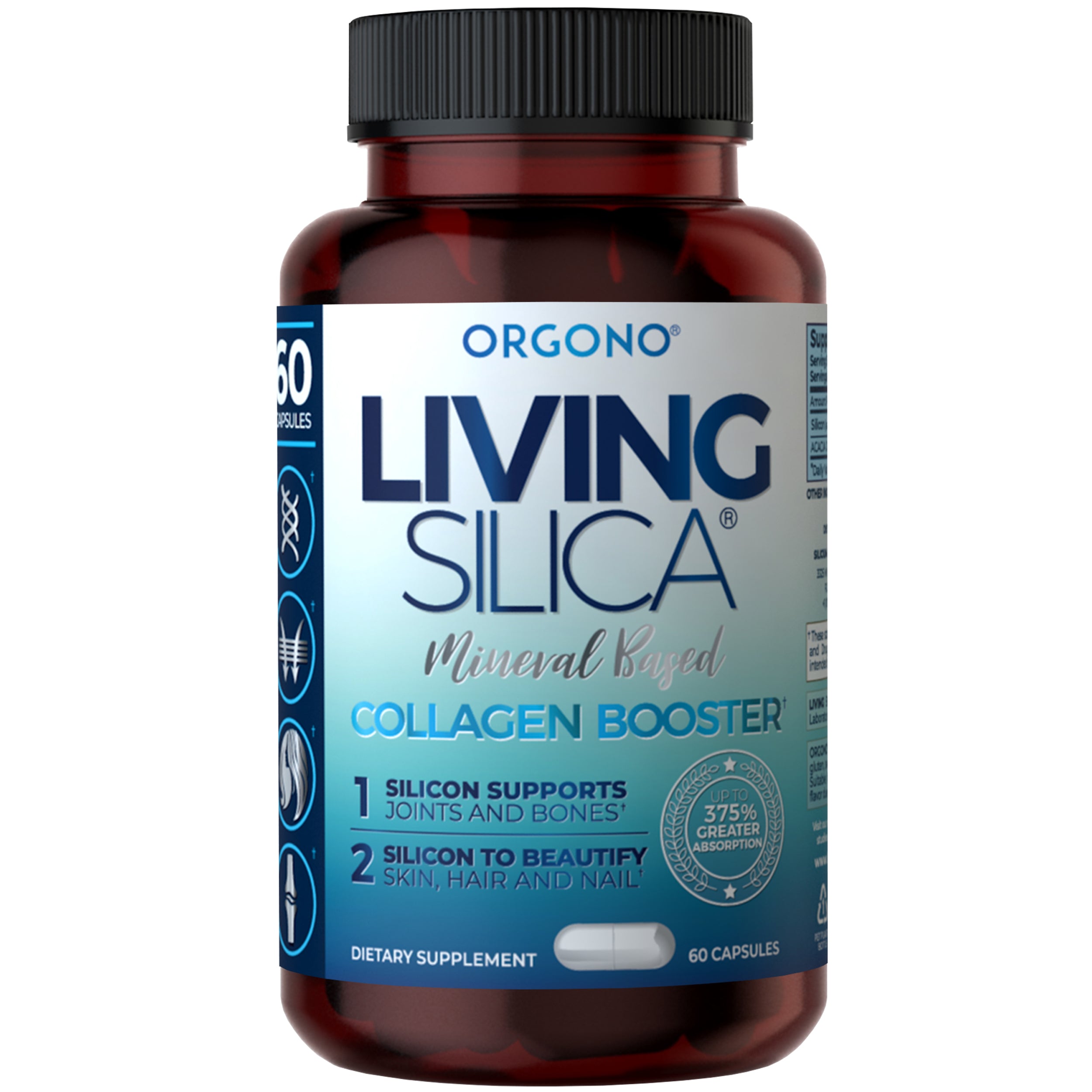 Orgono Living Silica Collagen Booster 120 caps